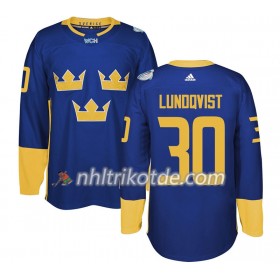 Schweden Trikot Henrik Lundqvist 30 2016 World Cup Lila Premier - Herren